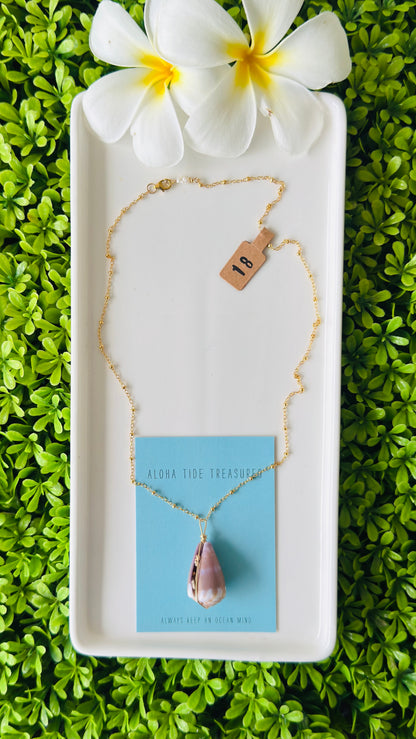 14K GF Cone Shell Necklace 18”