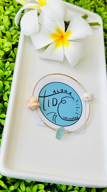14K GF Bangle 8.5”  - Tiffany
