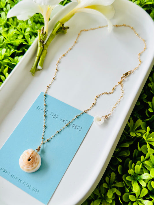 14K GF Puka Necklace 16”