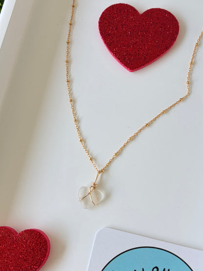Heart Seaglass Necklace