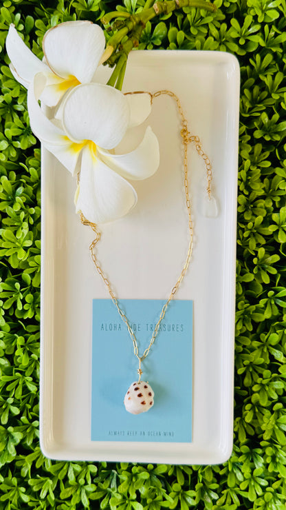 14K GF Drupe Shell Necklace 16”