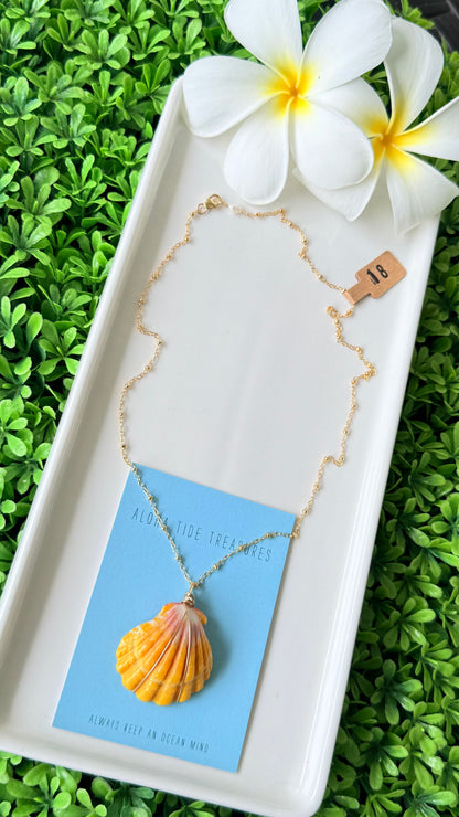 14K GF Sunrise Shell Necklace 18”