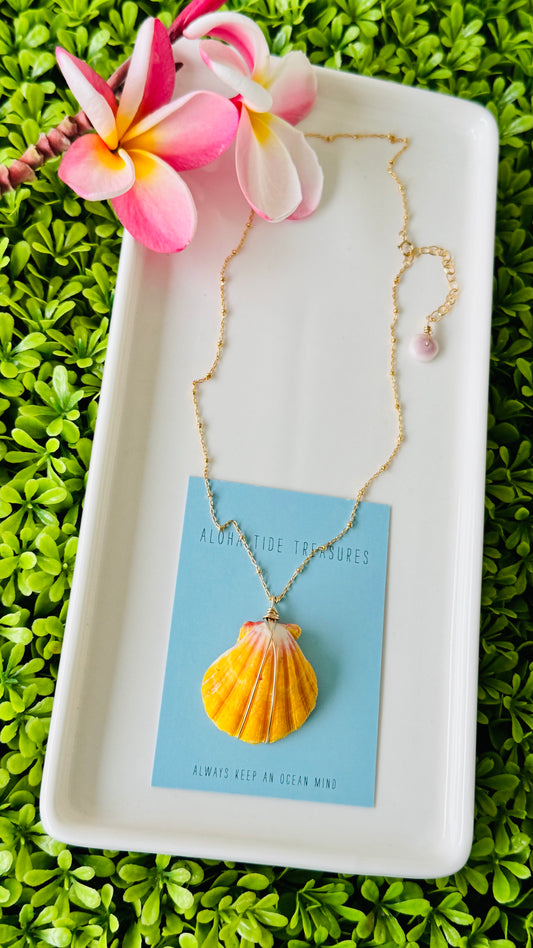 14K GF Sunrise Shell Necklace 16” - Sonya