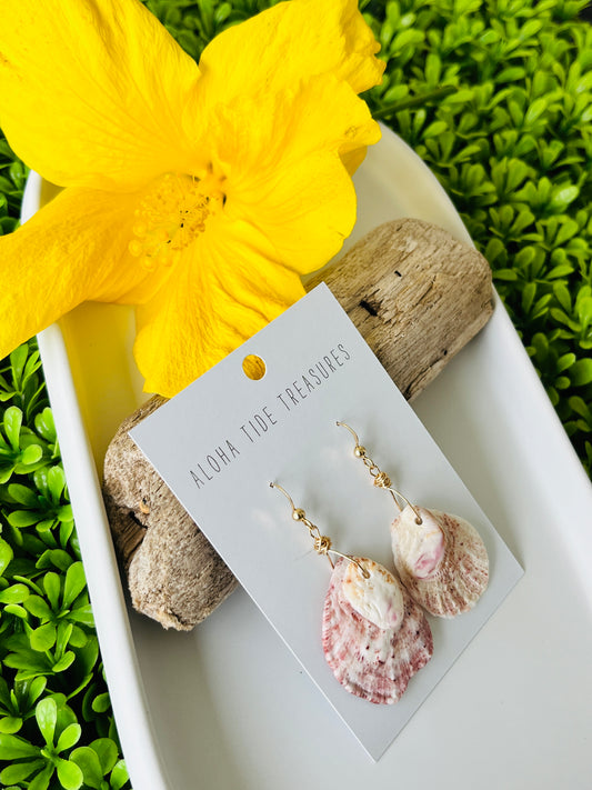 14K GF Pink Shell Earrings