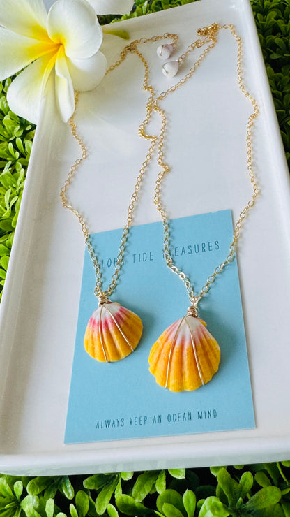 14K GF Sunrise Shell Necklaces - Hope