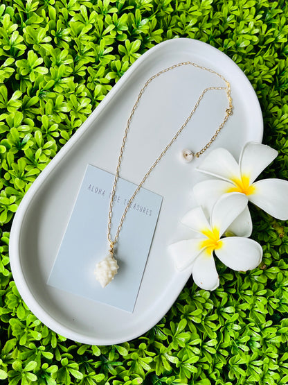 14K GF Shell Necklace 16”