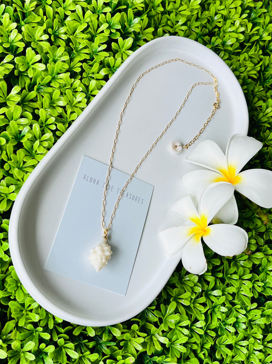 14K GF Shell Necklace 16”