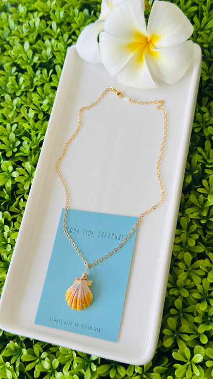 14K GF Sunrise Shell Necklace 16” - Danielle