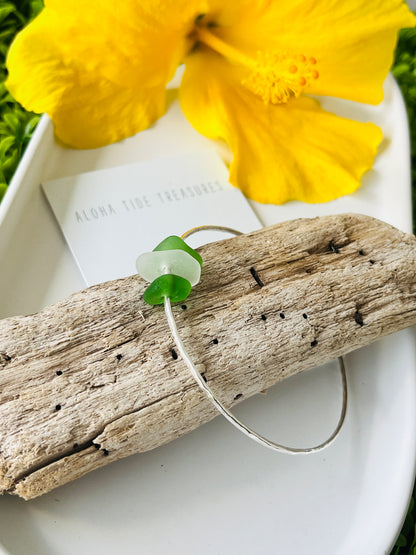 Sterling Silver Bangle 8” - Katie