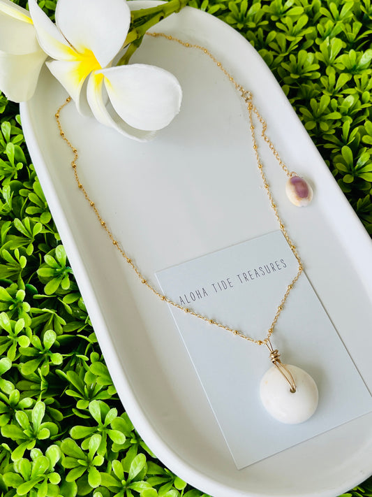 14K GF Puka Necklace 18”