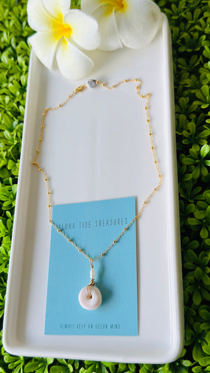 14K GF Puka Necklace 16”