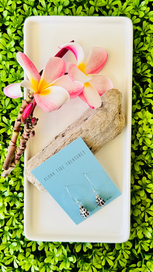 Sterling Silver Hebrew Shell Earrings - Ginny