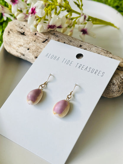 14K GF Cowrie Shell Earrings