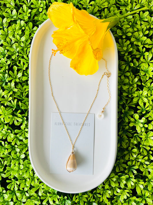 14K GF Cone Shell Necklace 16”