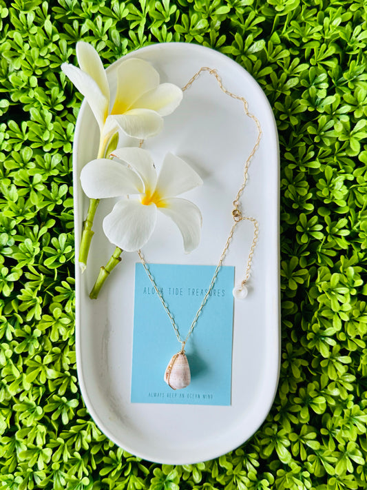 14K GF Abbreviated Cone Shell Necklace 16”