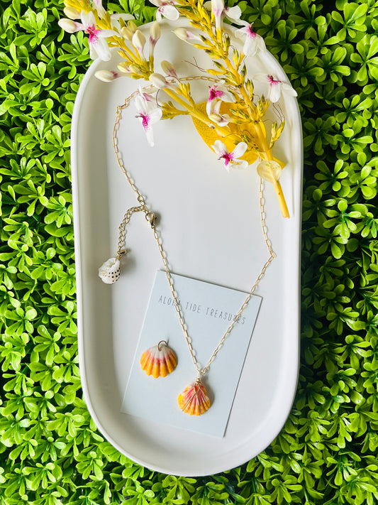 14K GF Sunrise Shell 16” Chain - Tarah