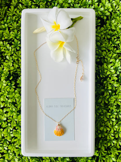 14K GF Sunrise Shell Necklace 18” - Emma