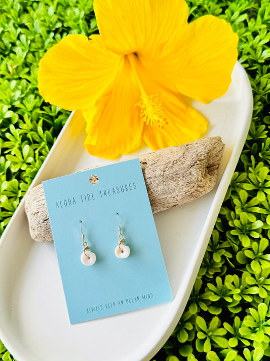 14K GF Dainty Puka Earrings