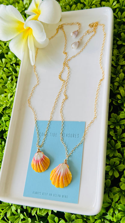 14K GF Sunrise Shell Necklaces - Hope