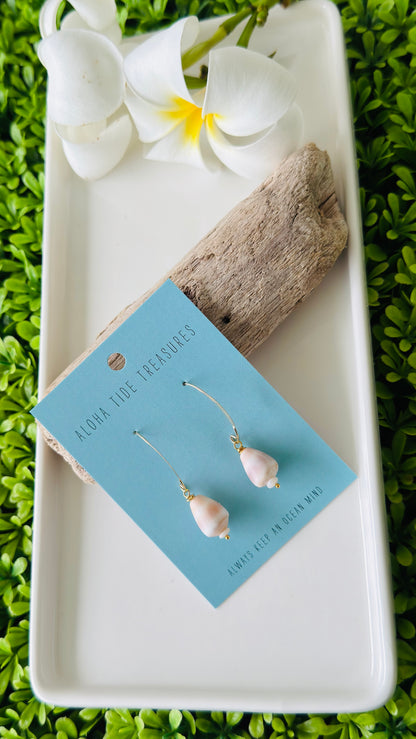 14K GF Stacked Cone Shell Earrings