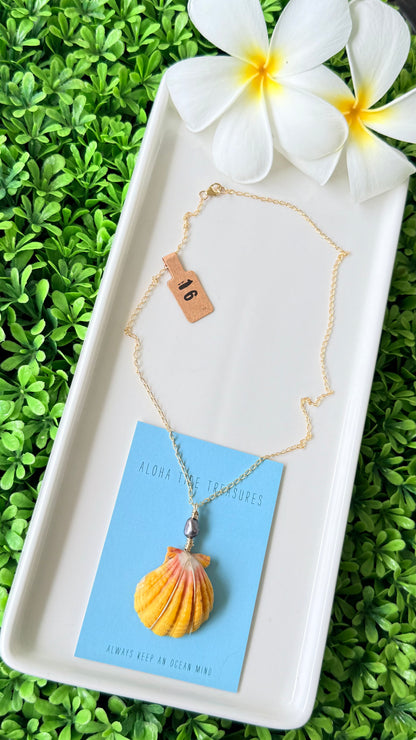 14K GF Sunrise Shell Necklace 16”