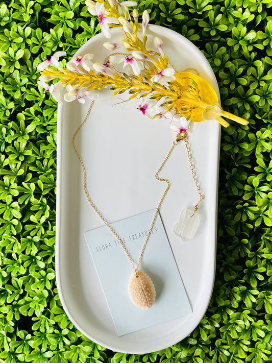 14K GF Cowrie Shell Necklace 20”