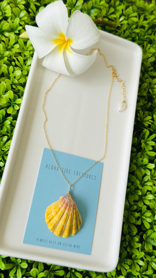 14K GF Sunrise Shell Necklace 16” - Jessica