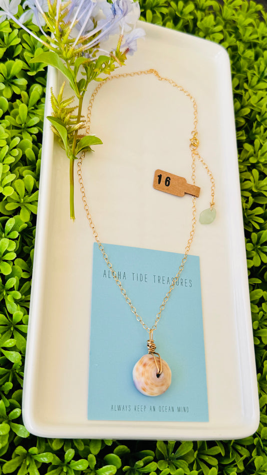 14K GF Puka Necklace 16”