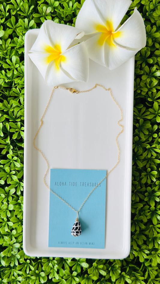 14K GF Hebrew Shell Necklace 16”