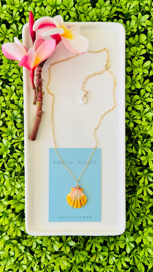 14K GF Sunrise Shell Necklace 16” - Charlotte