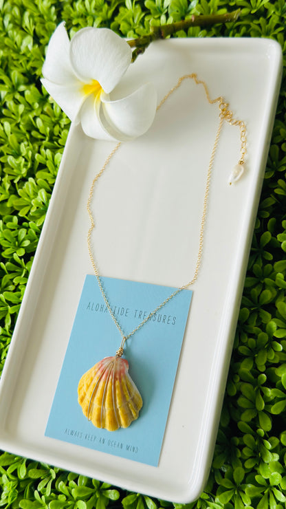 14K GF Sunrise Shell Necklace 16” - Jessica