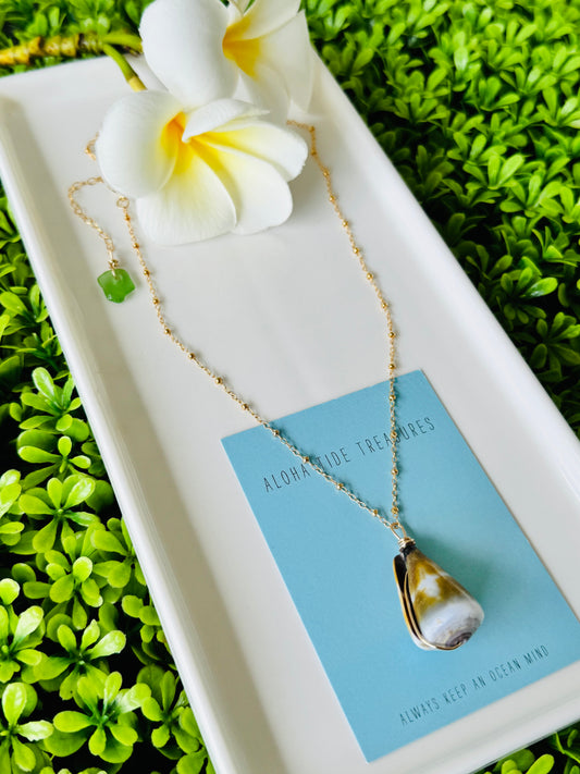 14K GF Cone Shell Necklace 16” - Lauren