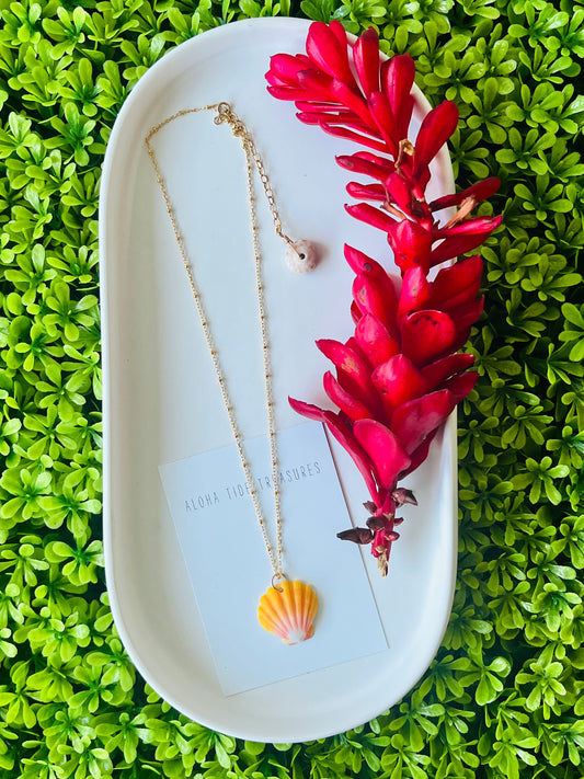 14K GF Sunrise Shell 16” Chain