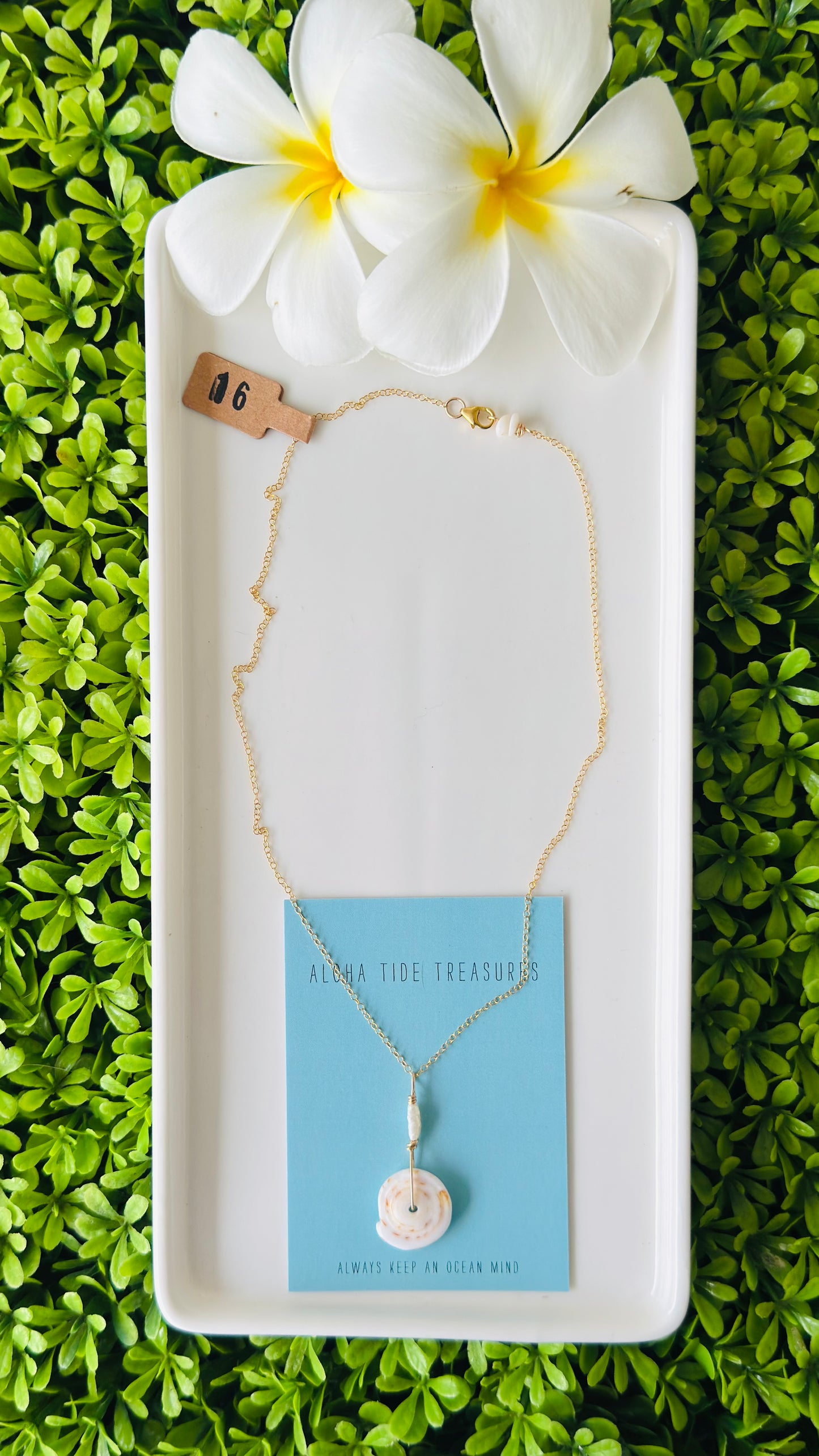 14K GF Puka Necklace 16”