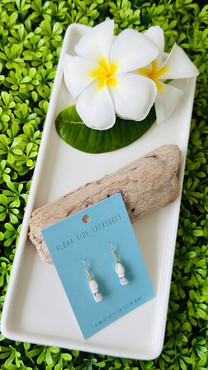 14K GF Stacked Cone Shell Earrings