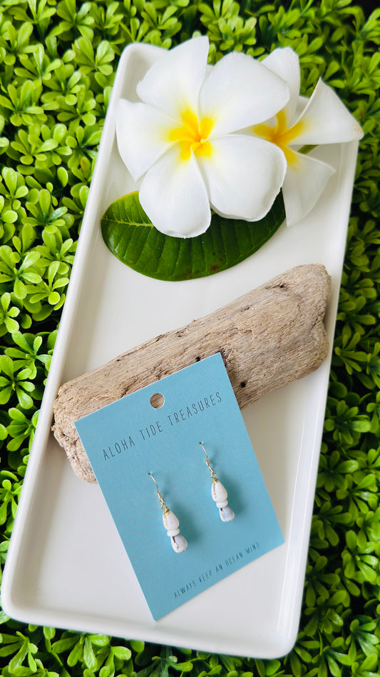 14K GF Stacked Cone Shell Earrings