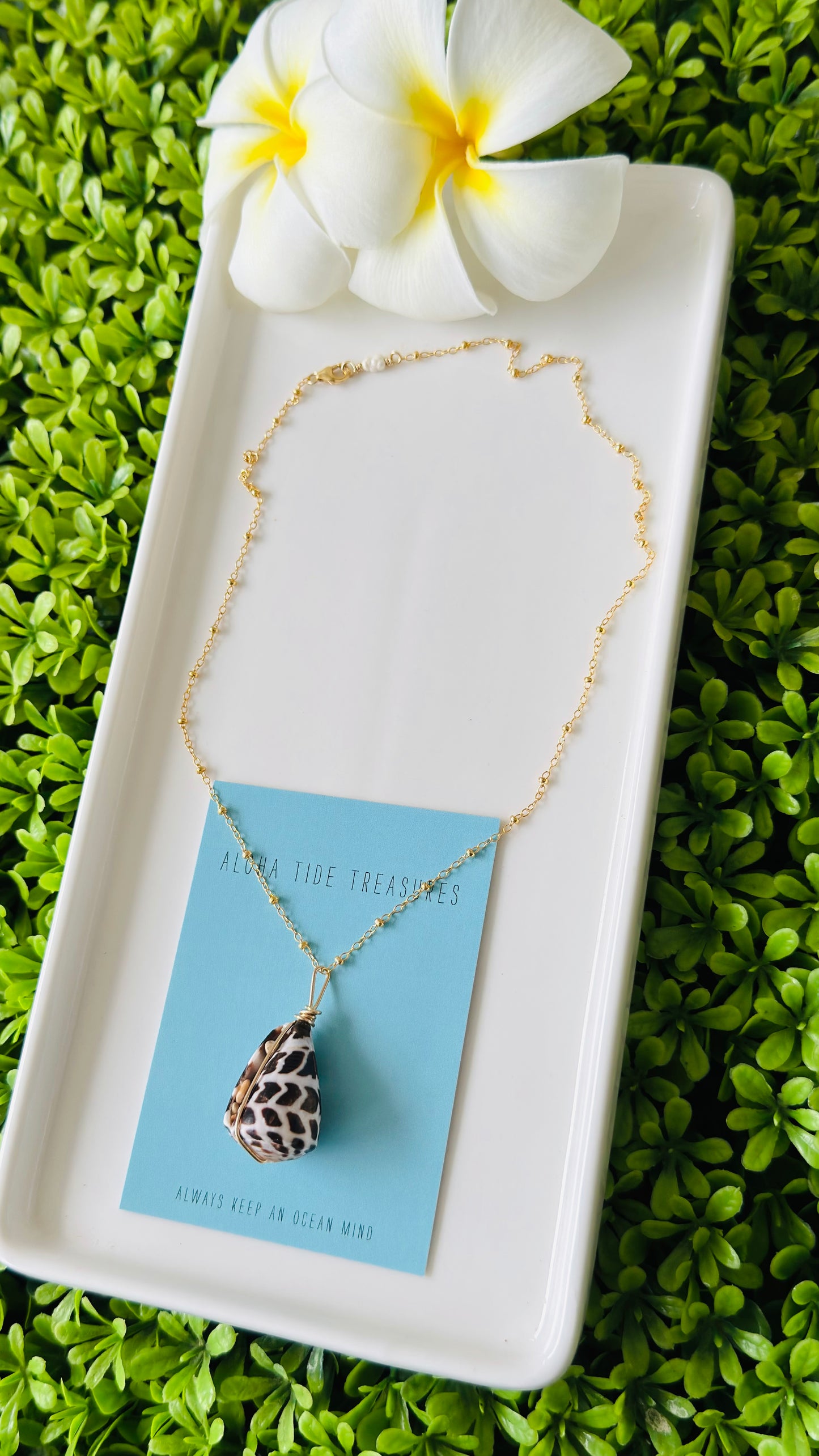 14K GF Hebrew Shell Necklace 16” - Desiree