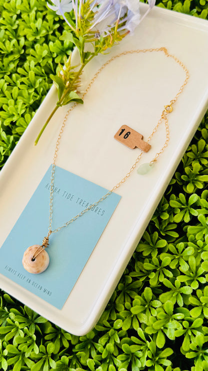 14K GF Puka Necklace 16”