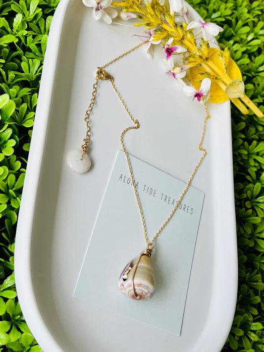 14K GF Cone Shell Necklace 16”