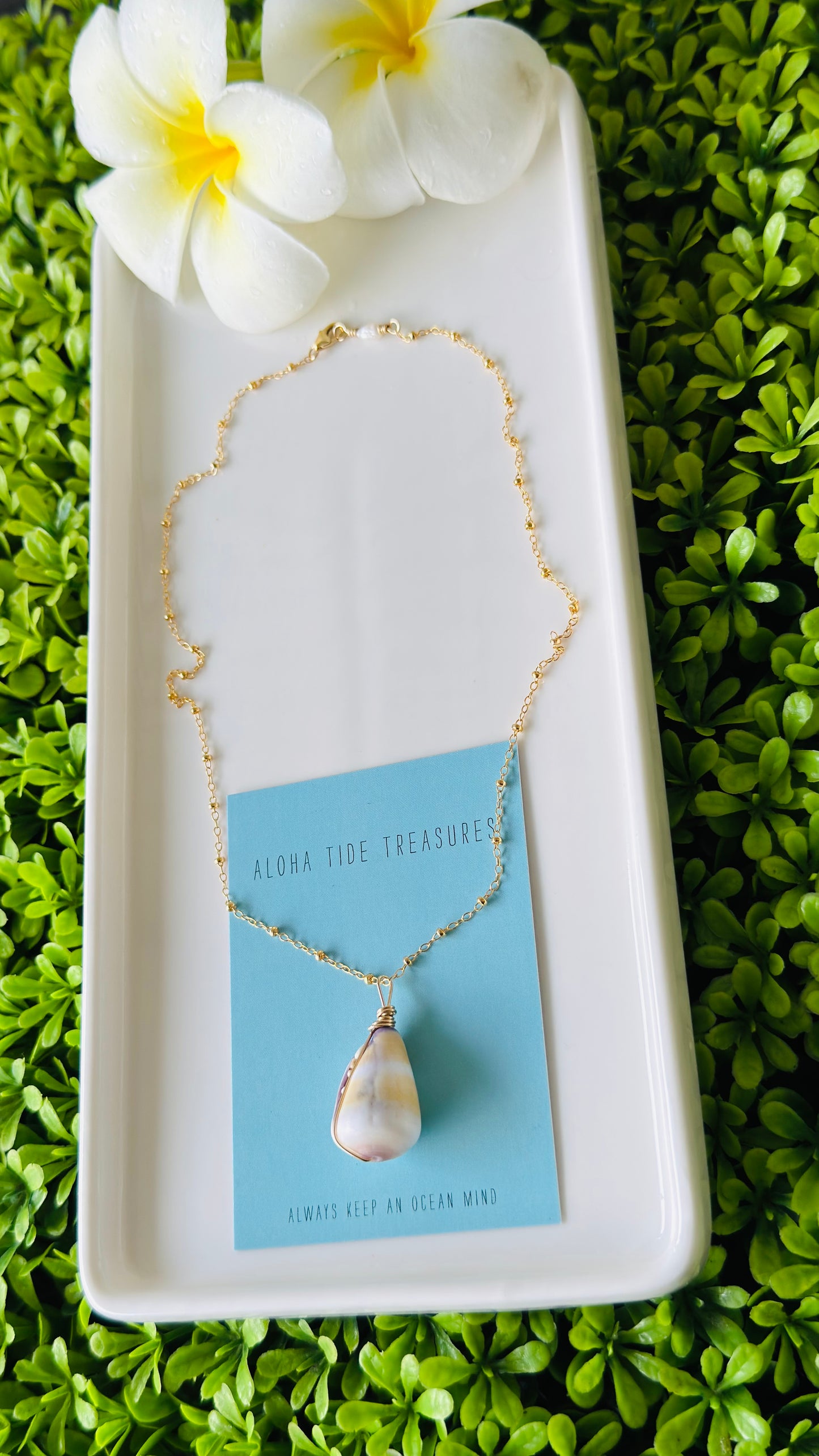 14K GF Cone Shell Necklace 17”