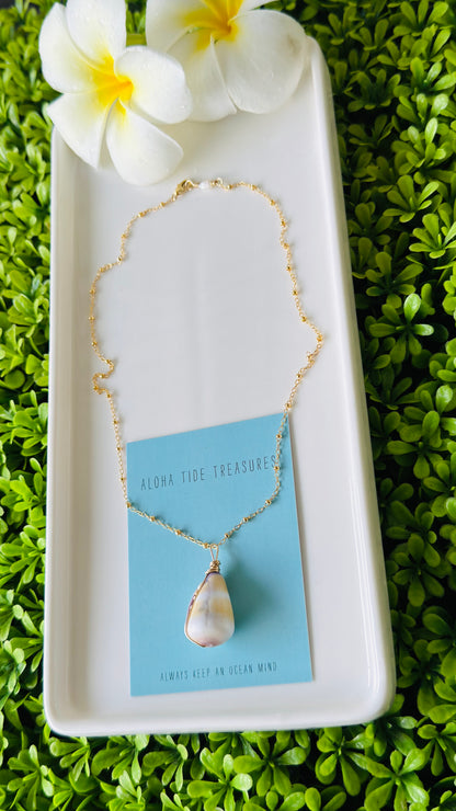 14K GF Cone Shell Necklace 17”
