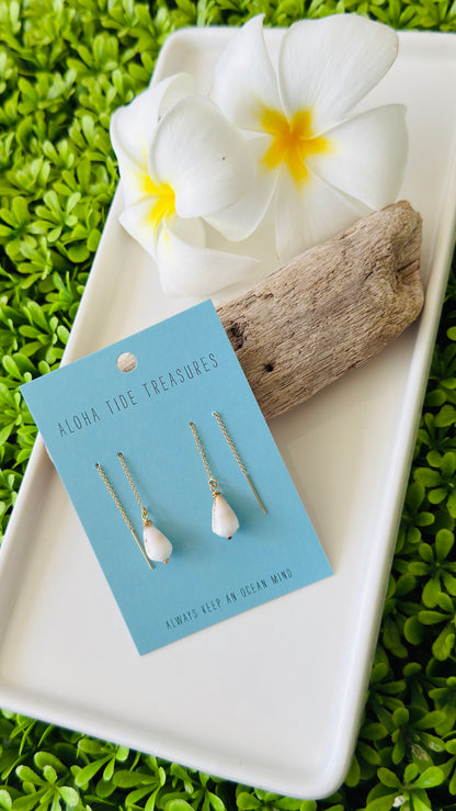 14K GF Cone Threader Earrings - Ashley