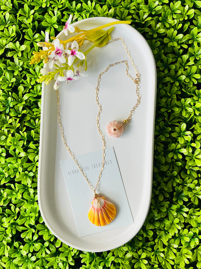14K GF Sunrise Shell  Necklace 20”