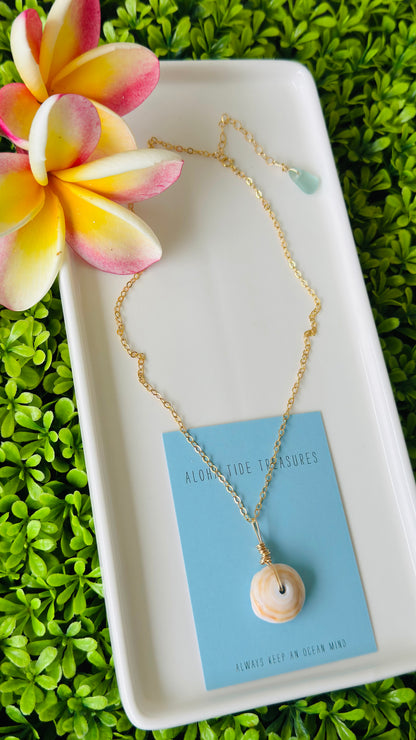 14K GF Puka Necklace 16”