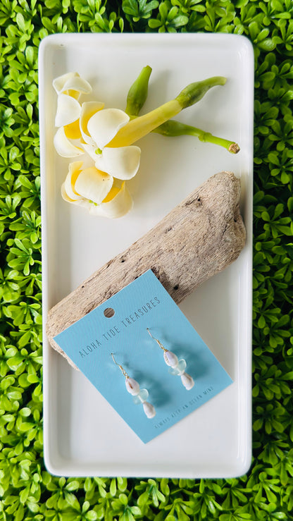 14K GF Stacked Cone Shell Earrings