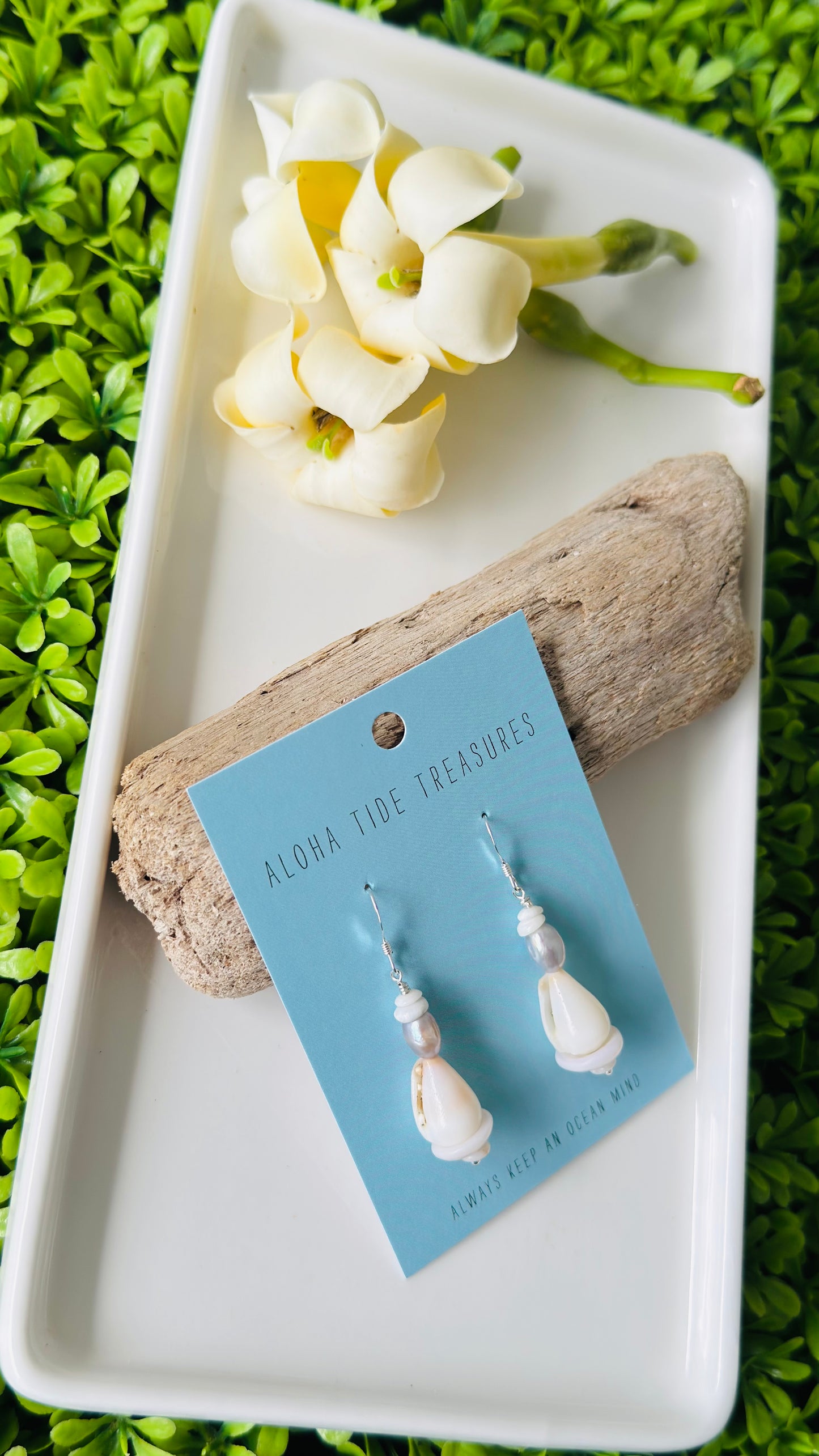 Sterling Silver Stacked Cone Shell Earrings