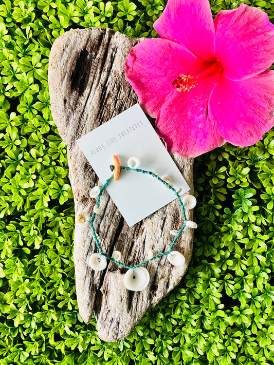 Hawaiian Shell Anklet 11”