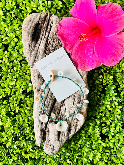 Hawaiian Shell Anklet 11”