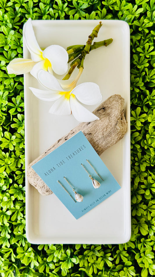 14K GF Shell Threader Earrings - Taylor