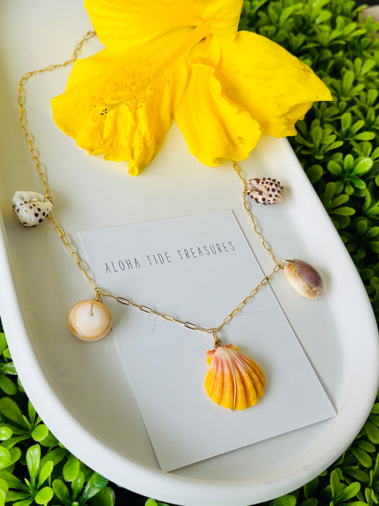 14K GF Dangle Necklace with Sunrise